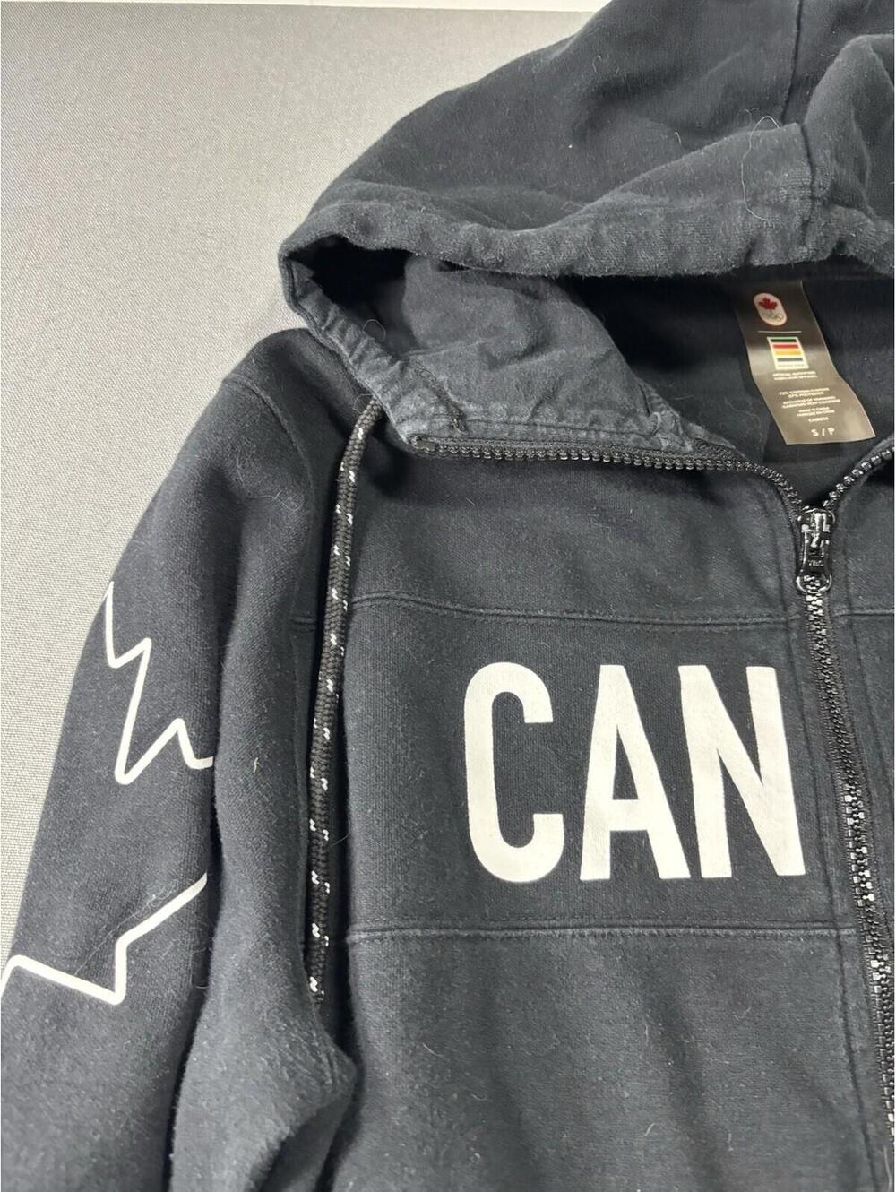 Hudson's Bay Co. Canada Olympics Zip Hoodie Black Mens Size Small - Picture 2 of 15
